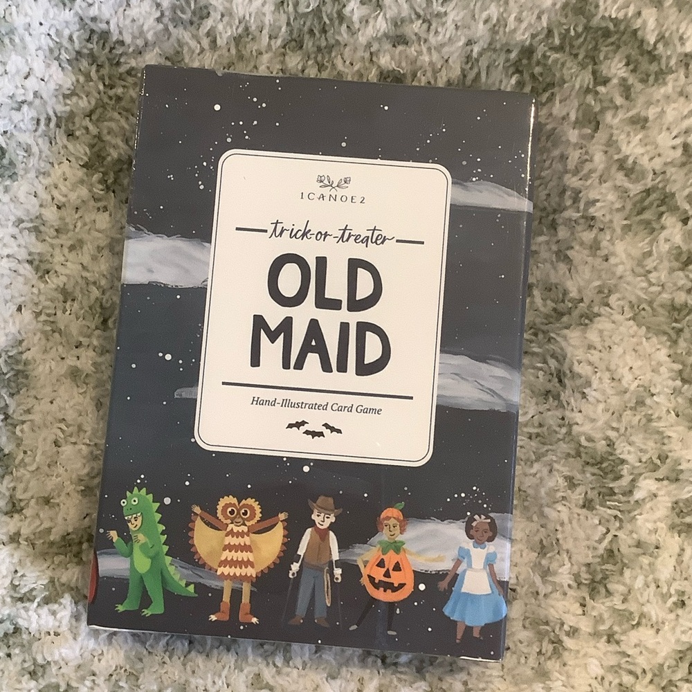 ICANOE2 Halloween Family Fun Trick-or-Treat Old Maid Card Game NWT 3x4.25”